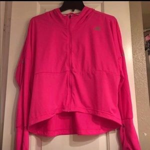 Adidas cropped zip up hoodie new!!! XL